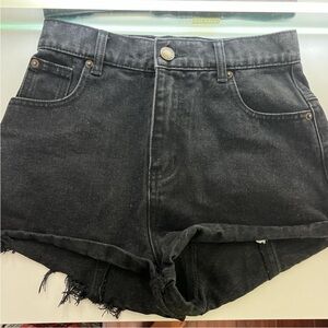 Nasty Gal Black Jean Shorts